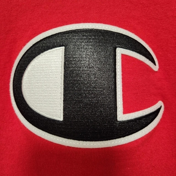 Champion Mens Red Big C Logo Tee Shirt Short Sleeve Streetwear‎ Large - Picture 3 of 7
